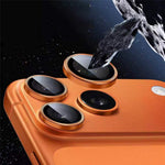 For iPhone 18 Pro Max 1Set Camera Lens Film Tempered Glass CD Vein Metal Ring Rear Lens Protector