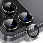 For iPhone 18 Pro Max 1Set Camera Lens Film Tempered Glass CD Vein Metal Ring Rear Lens Protector