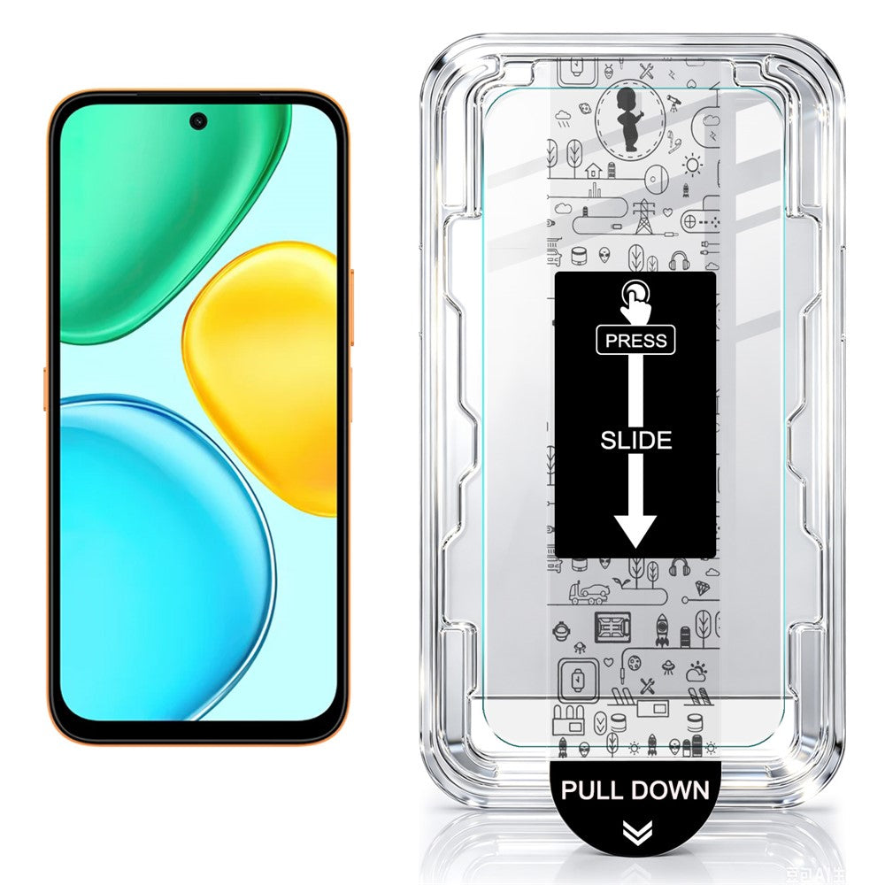 IMAK H Series til Honor X7e 4G Skærmbeskytter i hærdet glas med støvfrit installationsværktøj