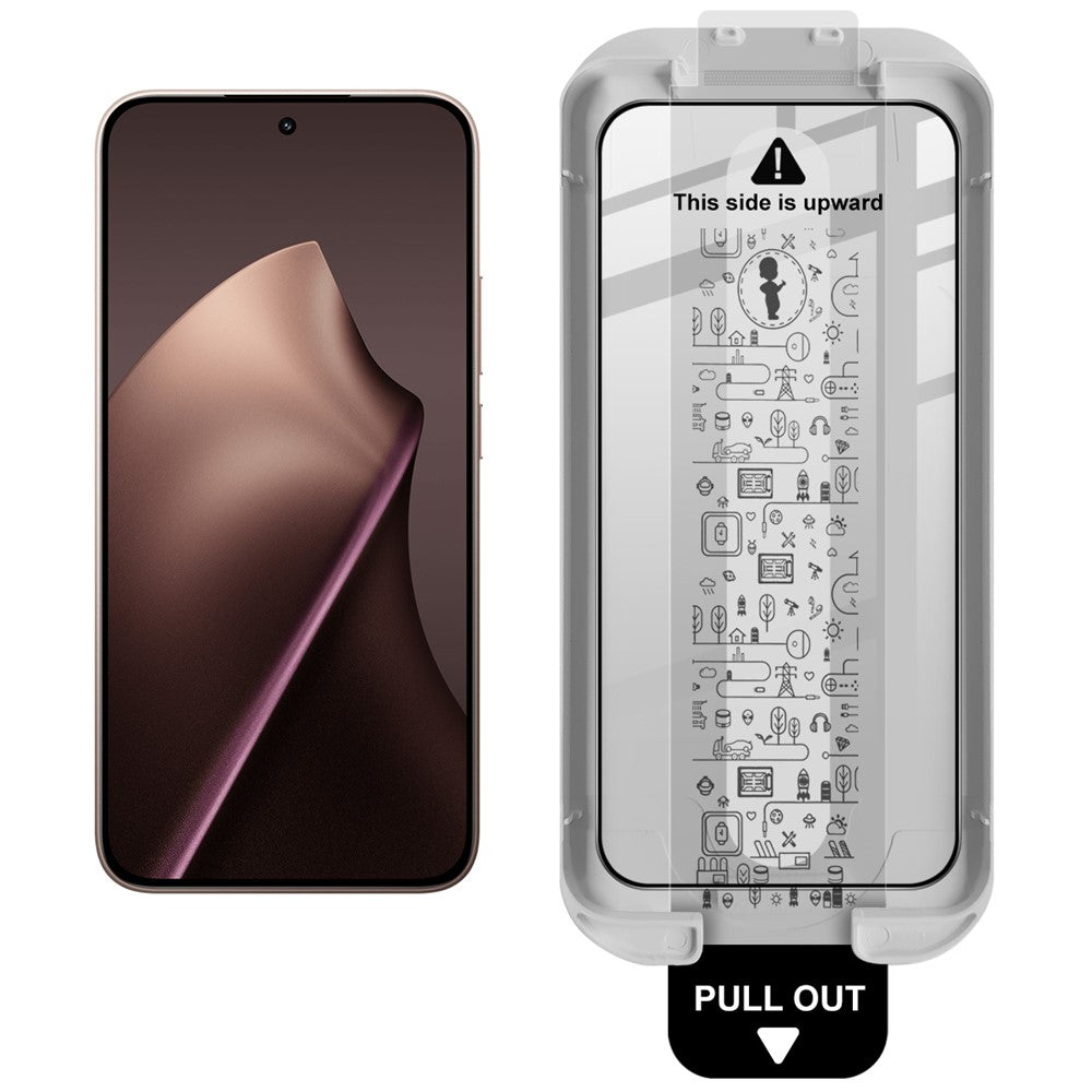 IMAK För Xiaomi 15T / 15T Pro Härdat Glas Helskärmsskydd Helhäftande Film med Dammfritt Monteringsverktyg (Fingeravtryckslåsning)