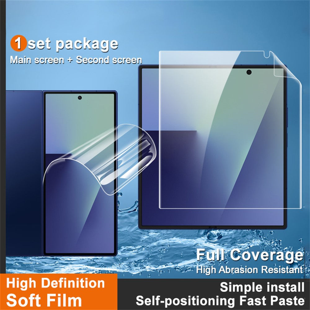 IMAK Hydrogel Film 4th Gen for Samsung Galaxy Z Fold8 Ultra 1 Set TPU Full Glue Full Screen Film (Front Screen + Inner Large Screen)