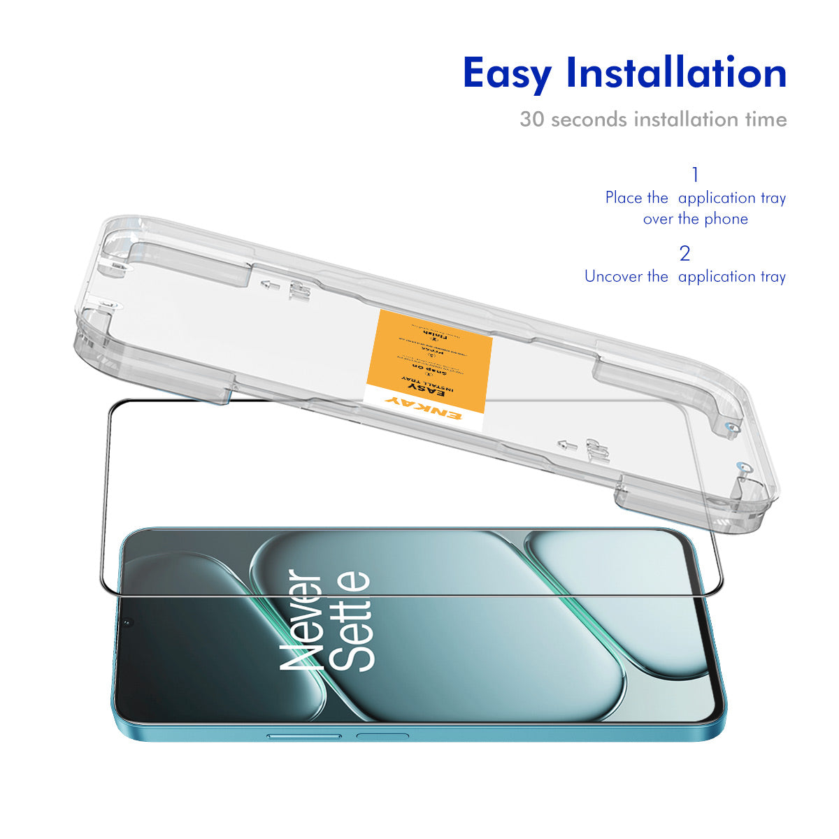 HAT PRINCE for OnePlus Nord CE6 5G HD Clear Film ENKAY  Full Coverage Full Glue Tempered Glass Screen Protector with Installation Tool