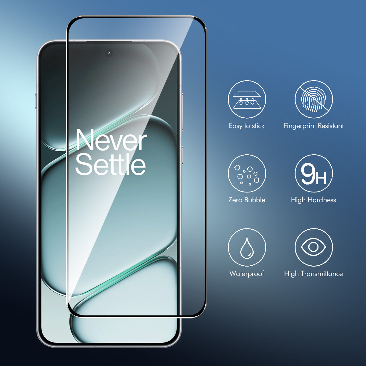 HAT PRINCE for OnePlus Nord CE6 5G HD Clear Film ENKAY  Full Coverage Full Glue Tempered Glass Screen Protector with Installation Tool