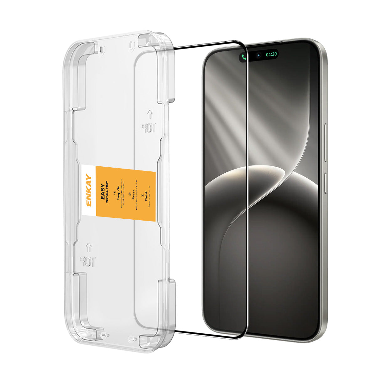 HAT PRINCE for TECNO Camon 50 4G HD Clear Film ENKAY  Full Coverage Full Glue Tempered Glass Screen Protector with Installation Tool