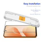 HAT PRINCE for Infinix Smart 20 4G HD Clear Film ENKAY Full Coverage Full Glue Tempered Glass Screen Protector with Installation Tool