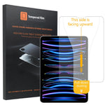 For iPad Pro 12.9 (2018)  /  (2020)  /  (2021)  /  (2022) HD Clear Full Screen Protector Tempered Glass Flim with Dust-free Installation Tool