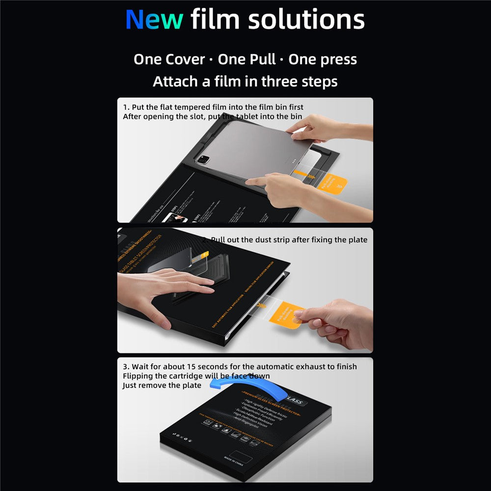 Til iPad Pro 12.9 (2018) / (2020) / (2021) / (2022) Beskyttelsesfilm til fuld skærm med anti-spion hærdet glas og støvfrit installationsværktøj