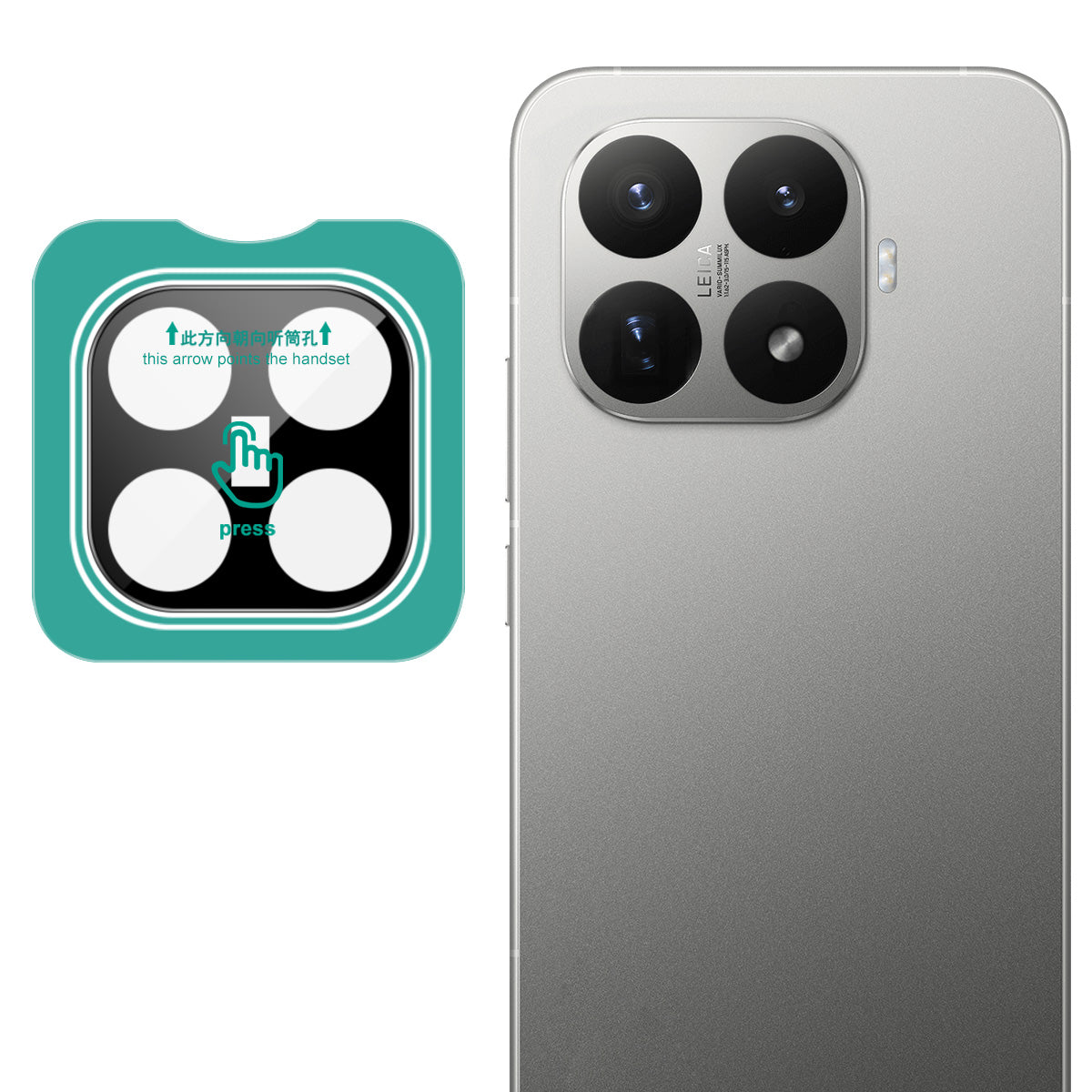 IMAK for Xiaomi 17T Tempered Glass Full Cover Camera Lens Protector with Self Positioning Frame