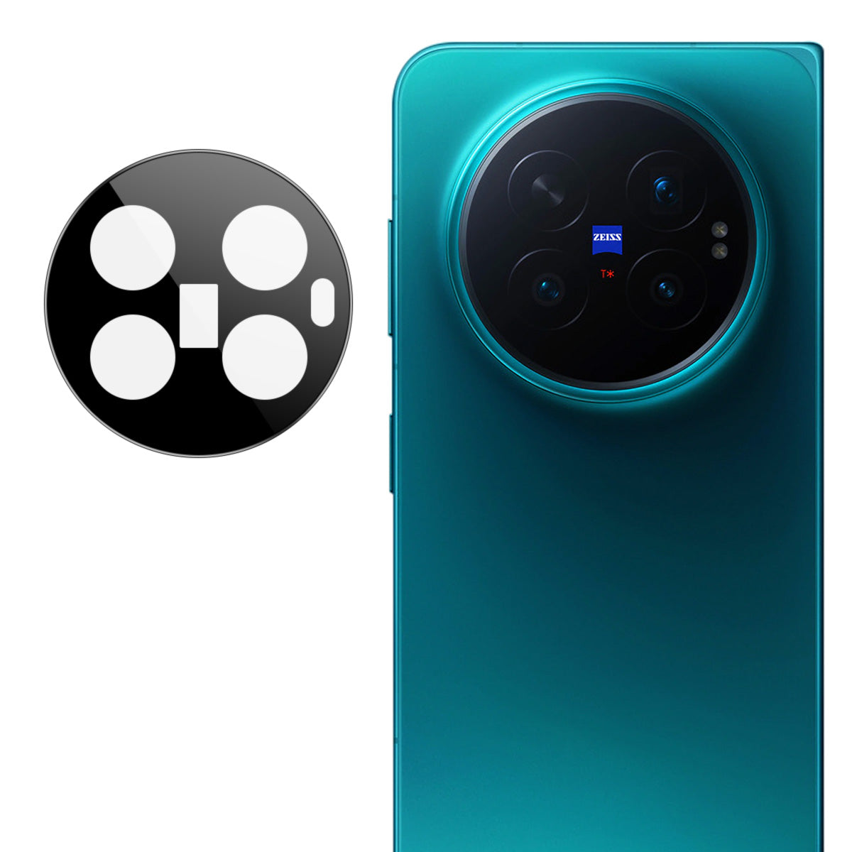 IMAK for vivo X Fold6 5G Camera Lens Protector Tempered Glass HD Clear Full Cover Lens Film