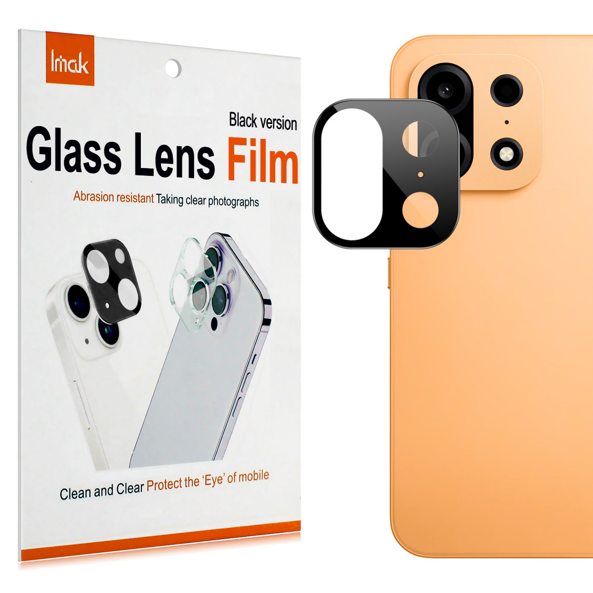 IMAK for OnePlus Turbo 6X Pro 5G Camera Lens Protector Tempered Glass HD Clear Full Cover Lens Film