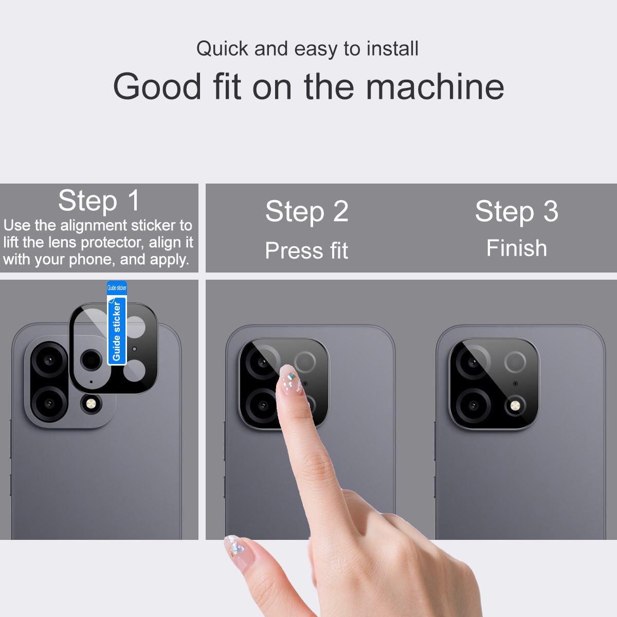 IMAK for OnePlus Turbo 6X Pro 5G Camera Lens Protector Tempered Glass HD Clear Full Cover Lens Film