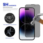 RURIHAI For iPhone 14 Pro Max Privacy Screen Protector AR Anti-Reflective High Aluminium-Silicon Glass Film