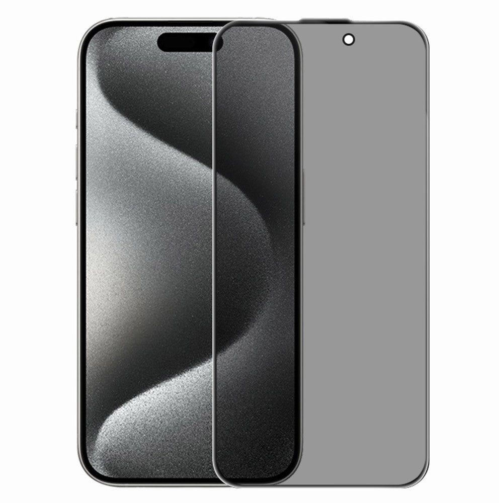 RURIHAI For iPhone 15 Pro Privacy Screen Protector AR Anti-Reflective High Aluminium-Silicon Glass Film