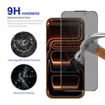 RURIHAI For iPhone 17 Pro Max Privacy Screen Protector AR Anti-Reflective High Aluminum-Silicon Glass Film