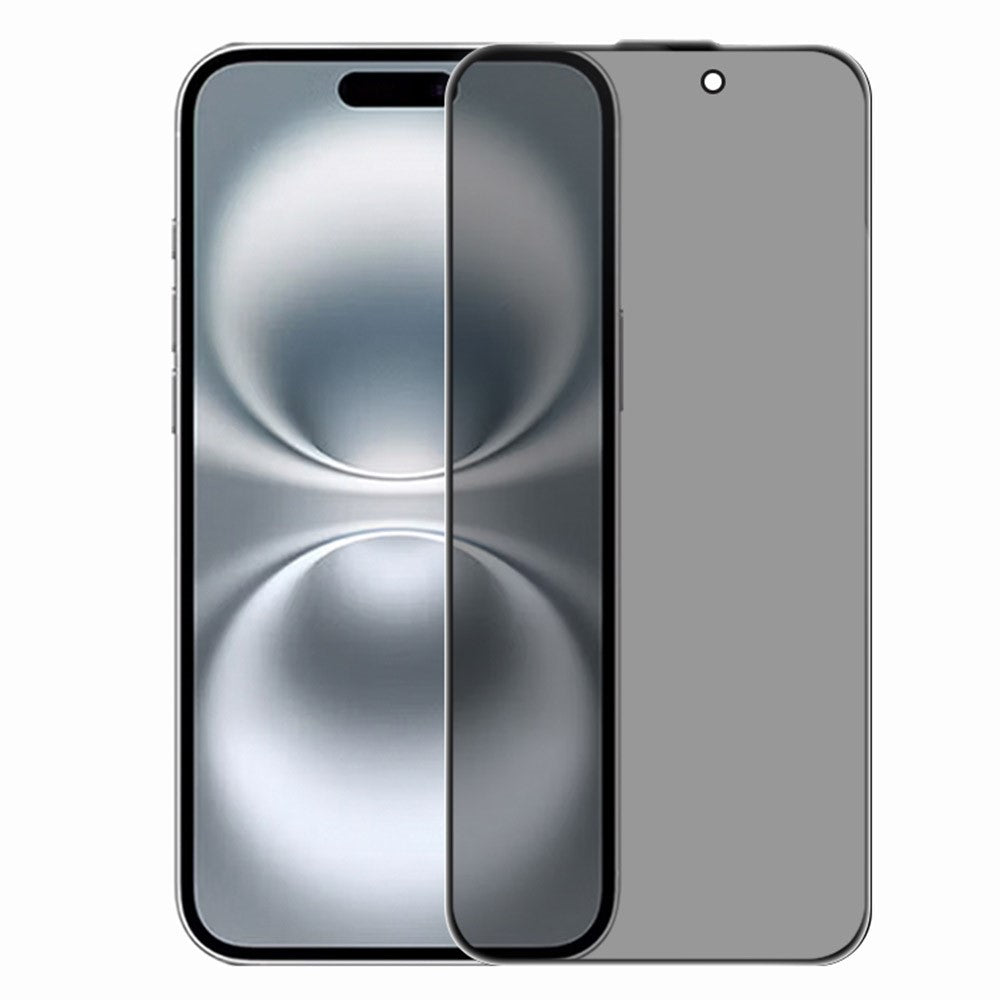 RURIHAI For iPhone 16 Plus / 15 Plus Privacy Screen Protector AR Anti-Reflective High Aluminium-Silicon Glass Film