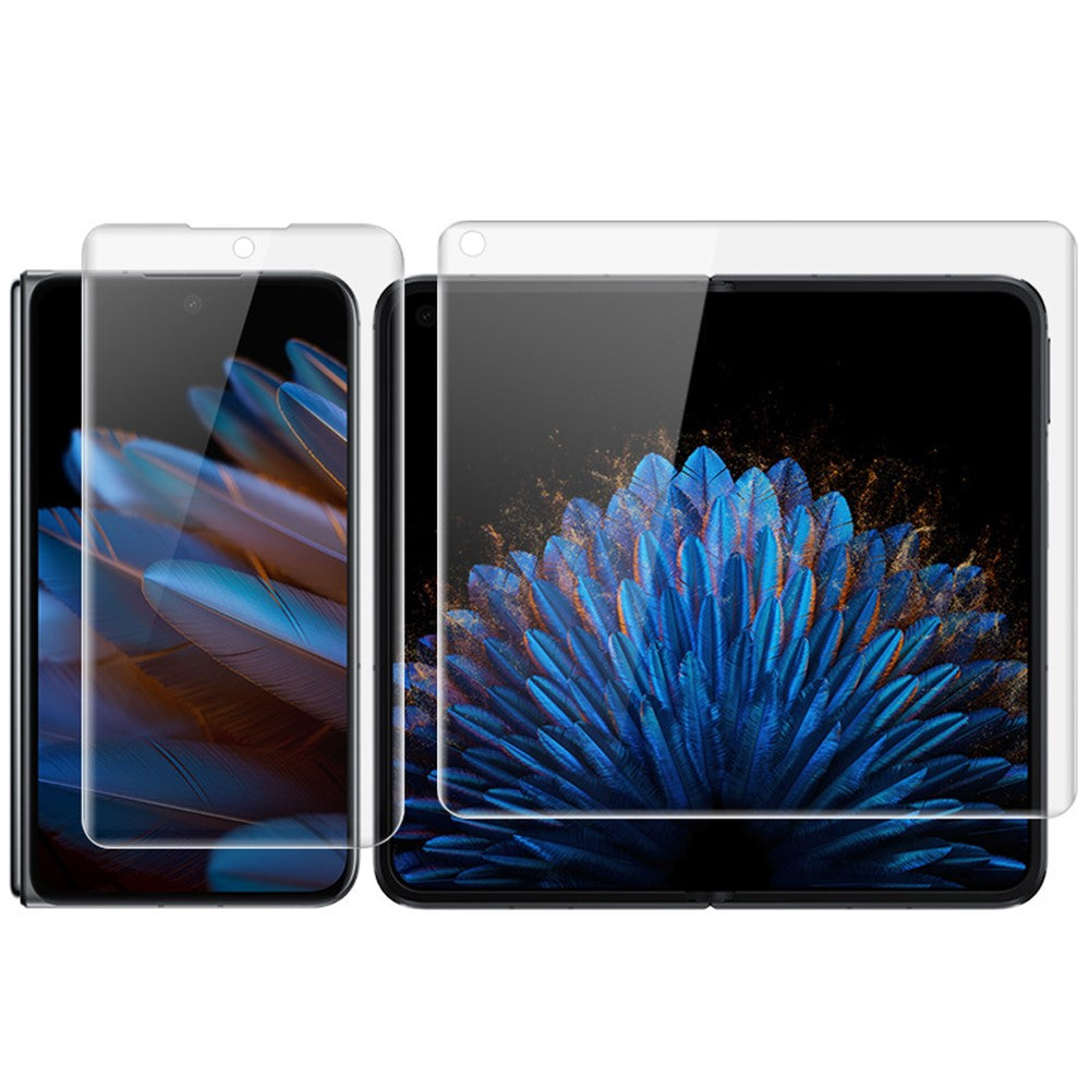 IMAK Hydrogel Film III For Oppo Find N2 5G 1 Set HD Clear Phone Screen + Inside Screen Protector Full Cover TPU Film