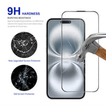 RURIHAI til iPhone 15 Plus / 16 Plus Fuld Skærmbeskytter AR Antirefleks HD Klar Hærdet Glasfolie