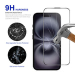 RURIHAI For iPhone 15  /  16 Full Screen Protector AR Anti-Reflective HD Clear Tempered Glass Flim
