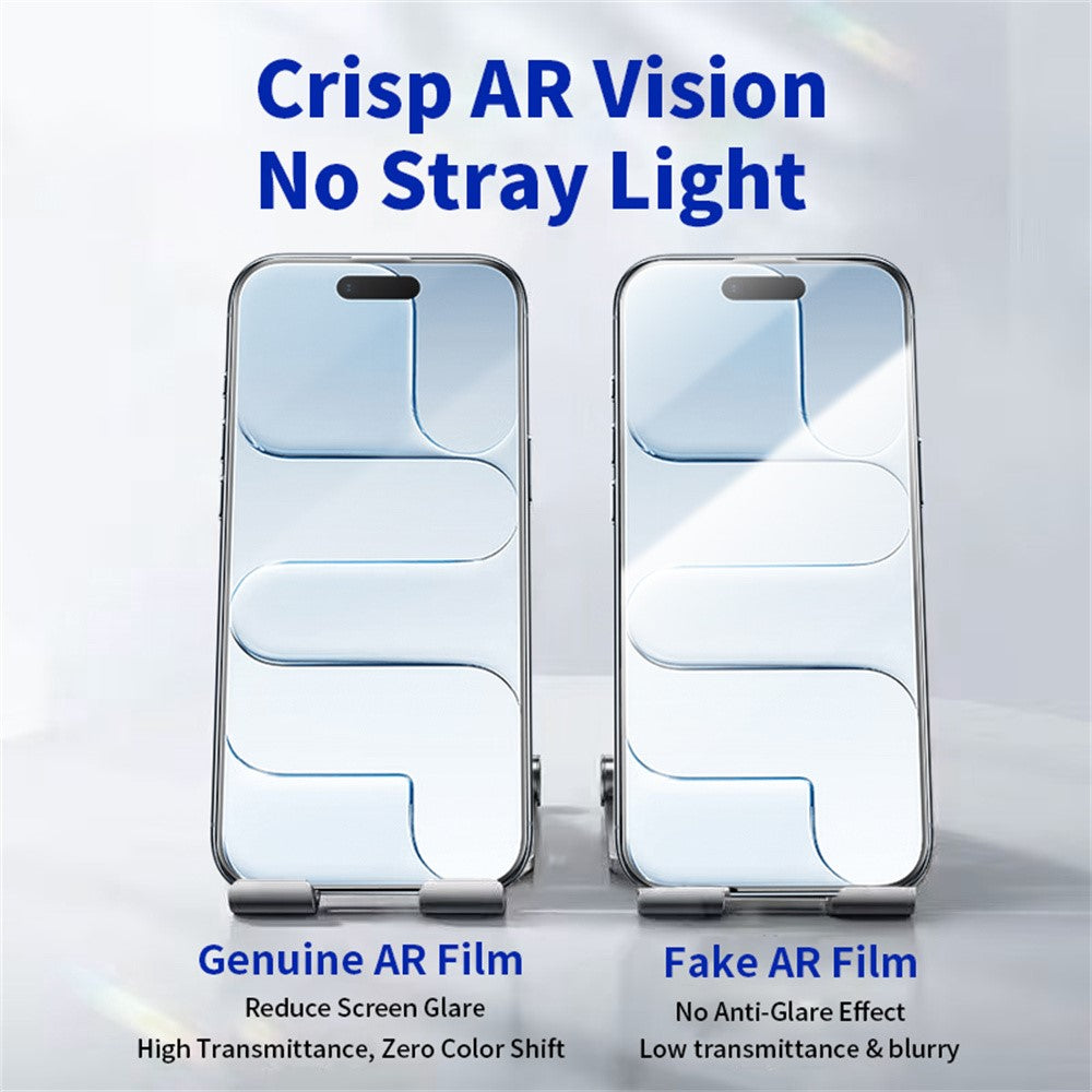 RURIHAI For iPhone Air Full Screen Protector AR Anti-Reflective HD Clear Tempered Glass Film