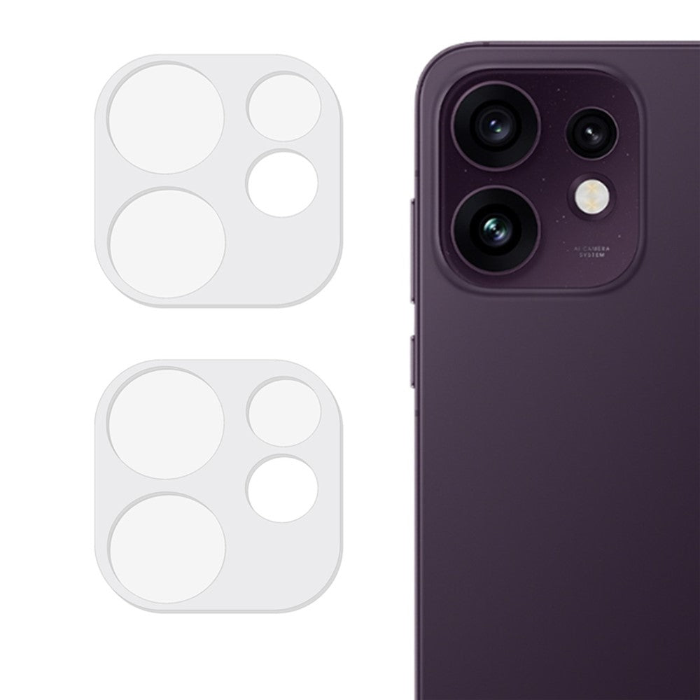 2Pcs For Oppo Reno16 5G (Global) Full Coverage Camera Lens Protector 3D Arc Edge Anti-Scratch Tempered Glass Lens Film