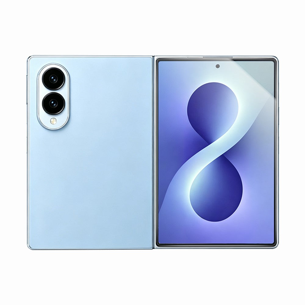 RURIHAI For Samsung Galaxy Z Fold8 Screen Protector 0.26mm 2.5D Full Glue High Aluminum Silicon Glass Film (NOT Complete Covering)