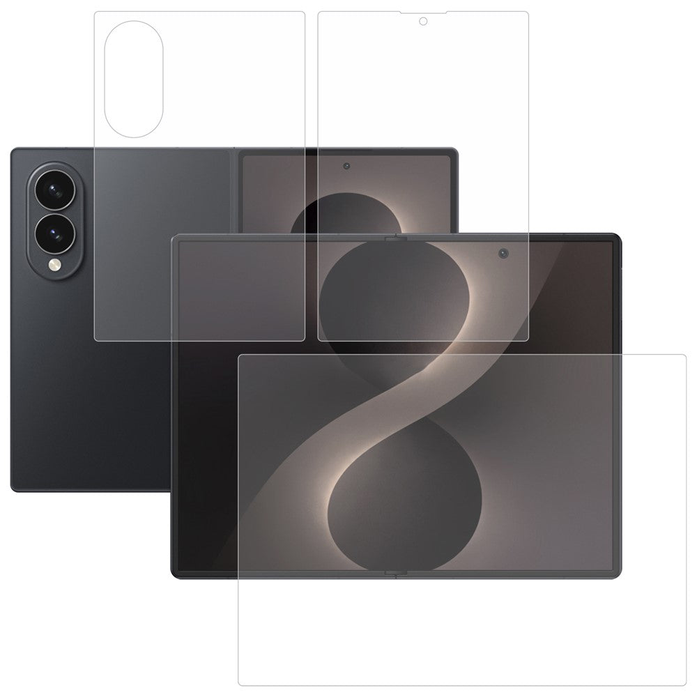 For Samsung Galaxy Z Fold8 Screen Protector Set, Front + Back Full Cover TPU+PET Hydrogel Film