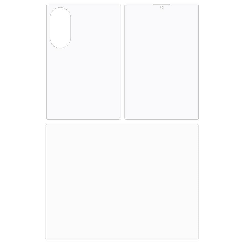 For Samsung Galaxy Z Fold8 Screen Protector Set, Front + Back Full Cover TPU+PET Hydrogel Film
