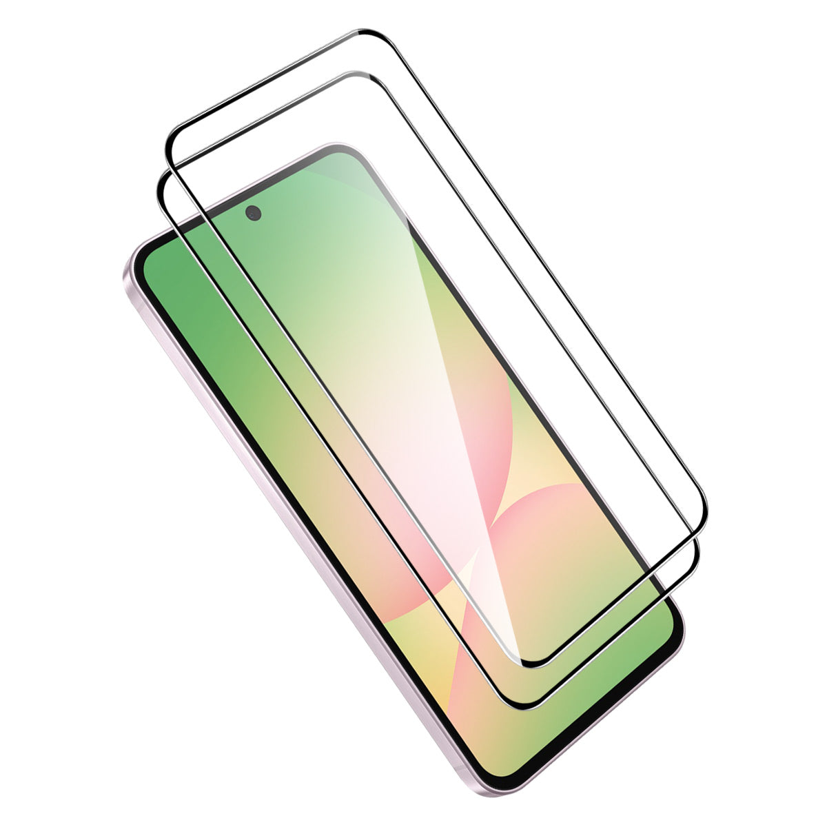 HAT PRINCE til Samsung Galaxy M47 5G ENKAY 2 stk. Skærmbeskytter 9H Silkeprint 0,26 mm Fuldklæbende Fuld Dækning Hærdet Glasfilm