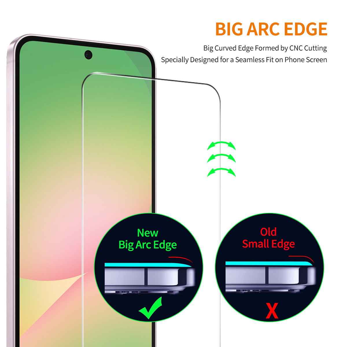HAT PRINCE For Samsung Galaxy M47 5G ENKAY Screen Protector 9H Full Glue High Aluminum-Silicon Glass Film (NOT Complete Covering)