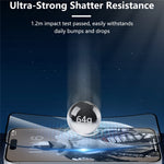 JOYROOM 18MQ11H til iPhone 18 Skærmbeskytter 2.5D Fuld Dækning Silketryk Høj Aluminium-Silicium Glas Klar Støvafvisende Film