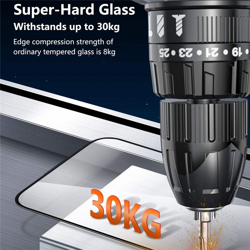 JOYROOM 18MQ14H for iPhone 18 Pro Max / 17 Pro Max Screen Protector 2.5D Full Coverage Silk Printing High Aluminium-Silicon Glass Clear Anti-dust Film