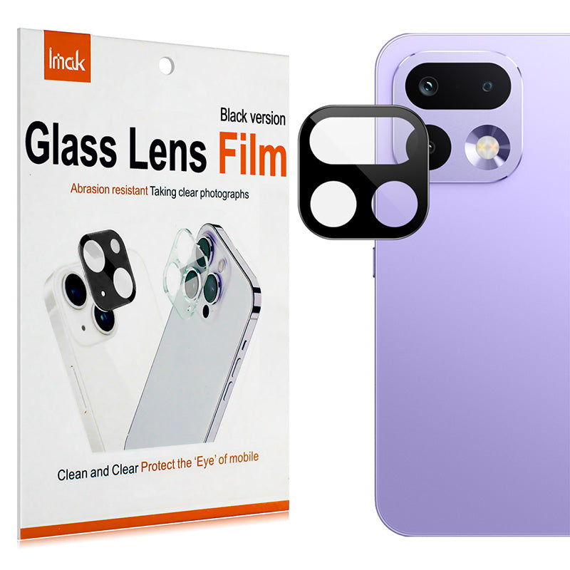 IMAK for Realme 16 Pro 5G Camera Lens Protector Tempered Glass HD Clear Full Cover Lens Film - Black