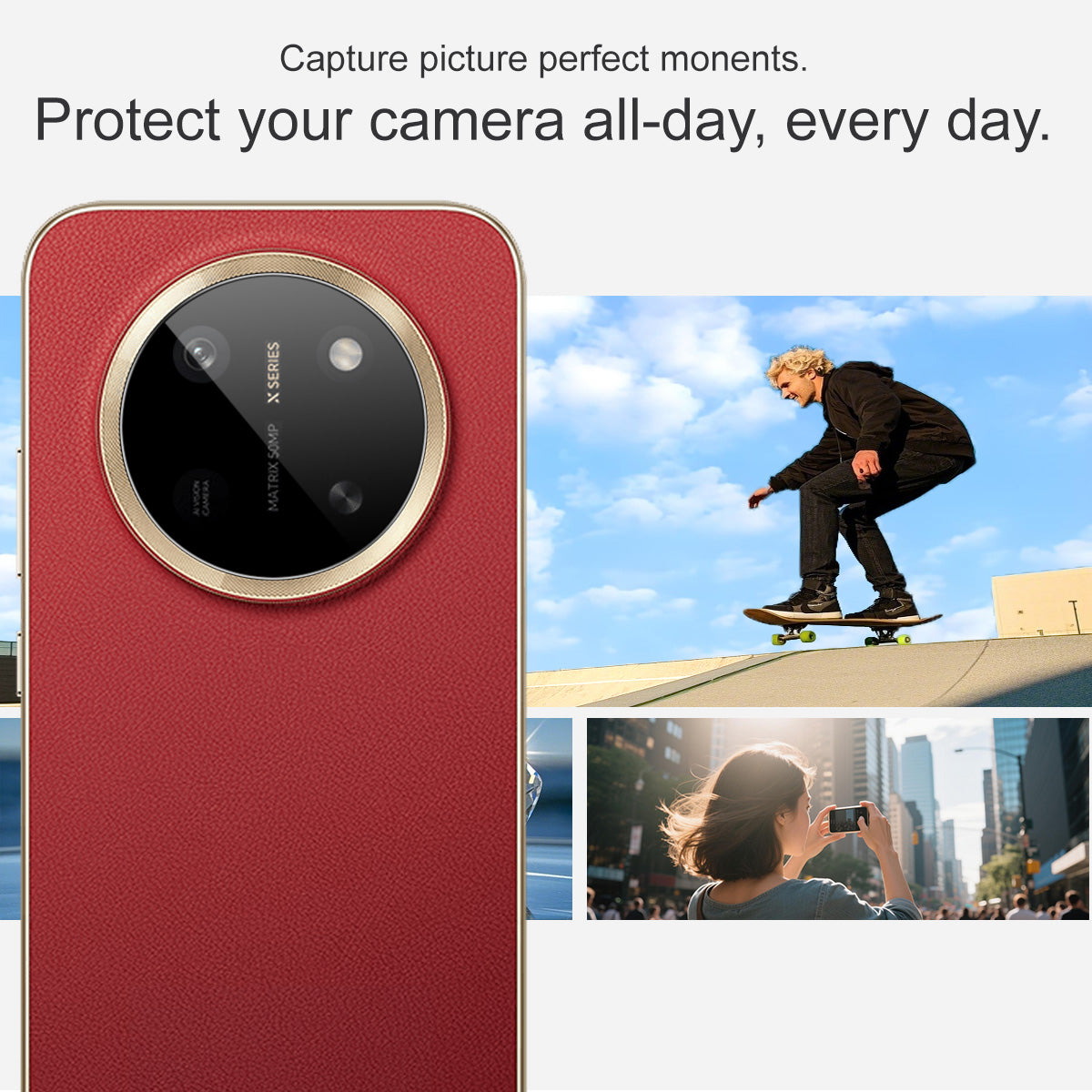 IMAK til Honor X80 Pro Max 5G Hærdet Glas Full Cover Kameralinsebeskytter med Selvreplacerende Ramme - Sort