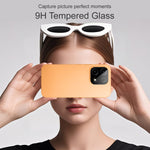 IMAK for OnePlus Turbo 6X Pro 5G Tempered Glass Full Cover Camera Lens Protector with Self Positioning Frame - Black
