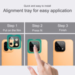 IMAK for OnePlus Turbo 6X Pro 5G Tempered Glass Full Cover Camera Lens Protector with Self Positioning Frame - Black