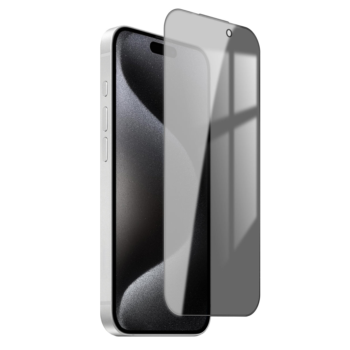 For iPhone 15 Pro Max Privacy Screen Protector AR Anti-Reflective High Aluminium-silicon Glass Anti-Spy Film