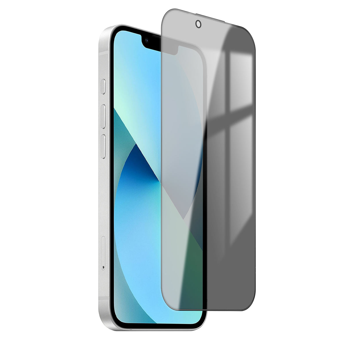 For iPhone 13 Privacy Screen Protector AR Anti-Reflective High Aluminium-silicon Glass Anti-Spy Film