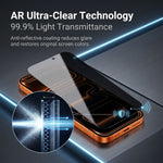 For iPhone 13 Privacy Screen Protector AR Anti-Reflective High Aluminium-silicon Glass Anti-Spy Film