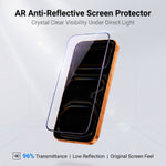 For iPhone 14 Pro Max Screen Protector AR Anti-Reflective Silk Printing Clear High Aluminium-silicon Glass Film