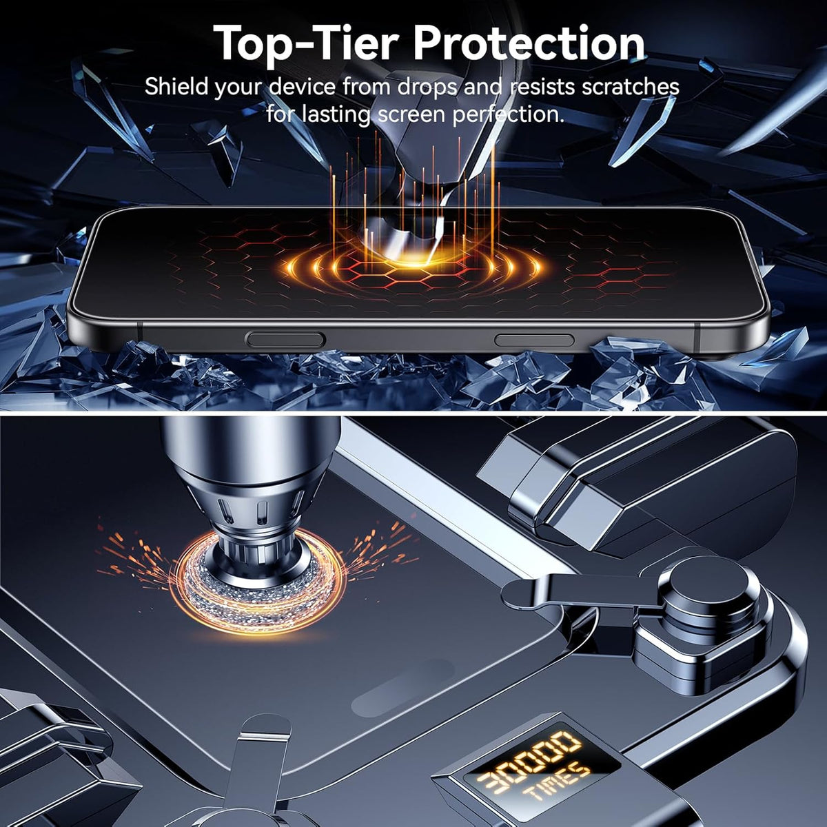 For iPhone 13 Pro Screen Protector Anti-Glare Matte Anti-Fingerprint Tempered Glass Film