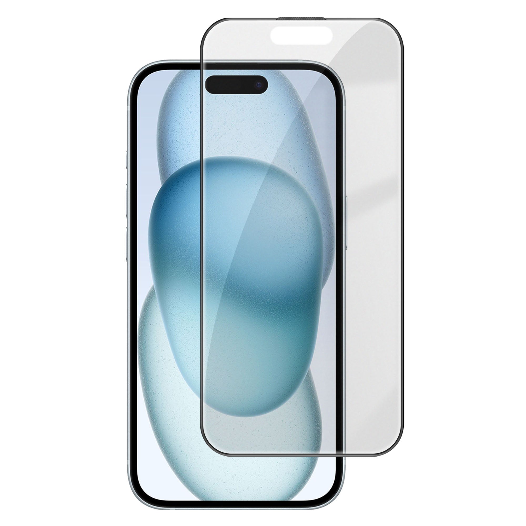 Til iPhone 15 Skærmbeskytter Anti-Genskin Mat Anti-Fingeraftryk Hærdet Glasfilm