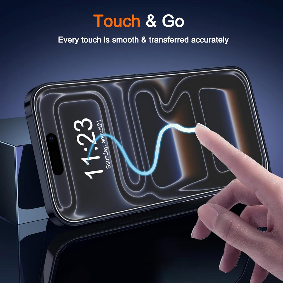 For iPhone 14 Pro Max Screen Protector Anti-Glare Matte Anti-Fingerprint Tempered Glass Film