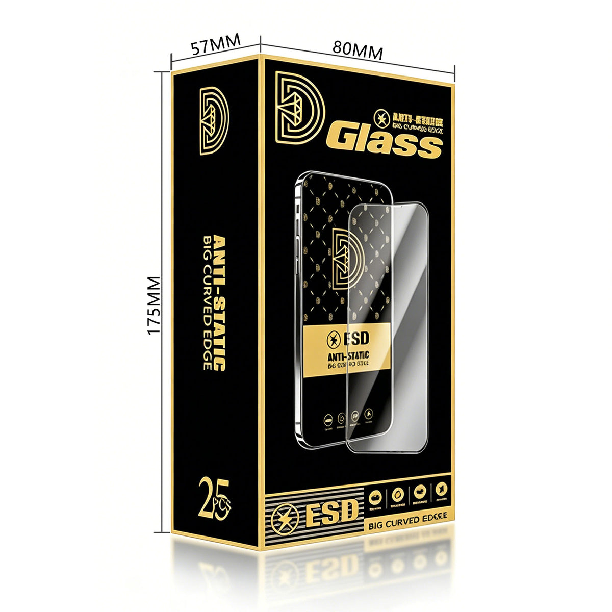 For Samsung Galaxy S26+ 25Pcs Screen Protector Anti-static Silk Printing Medium Alumina Glass HD Clear Film