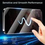 For iPhone 14 Pro 10Pcs Screen Protector Full Cover Anti-Static Clear High Aluminium-silicon Glass Film