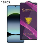 For Xiaomi Redmi Note 14 5G 10Pcs Screen Protector Full Cover Anti-Static Clear High Aluminium-silicon Glass Film