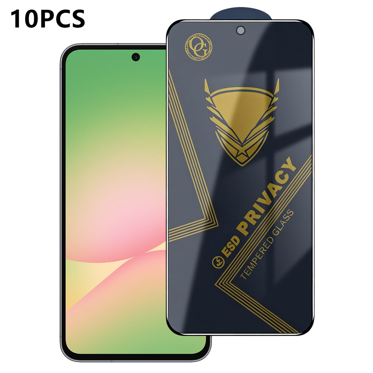 Samsung Galaxy A56 5G 10 st. skärmskydd, 28° anti-spionage, antistatisk, hög aluminium-kiselglasfilm