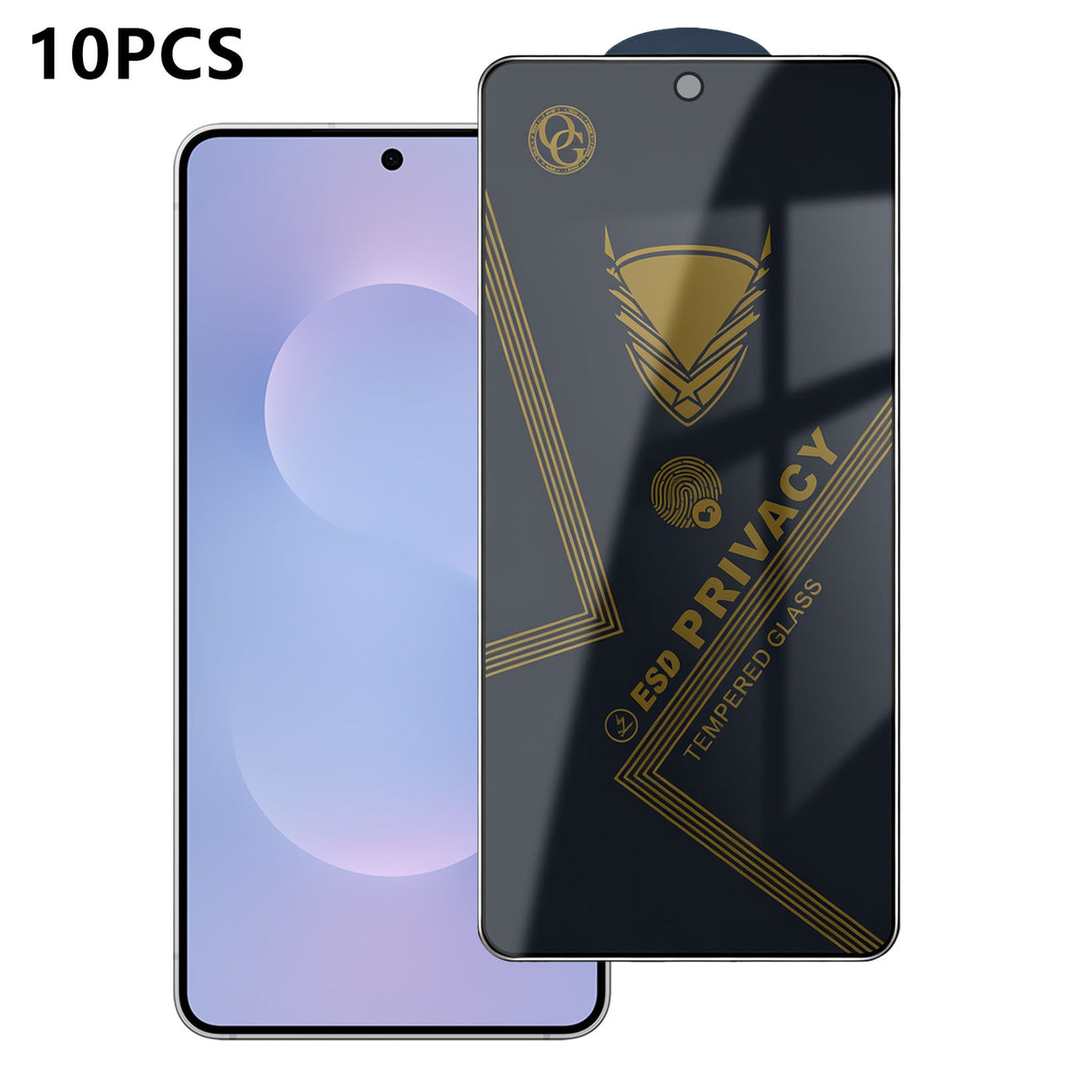 For Samsung Galaxy S25 Edge 10Pcs Privacy Screen Protector 28° Anti-Spy Anti-Static High Aluminium-silicon Glass Film