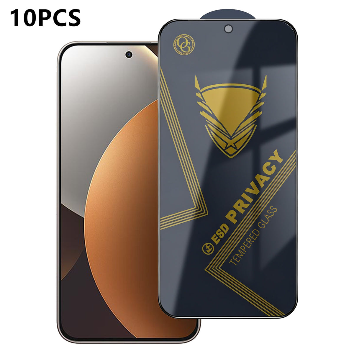 Xiaomi Redmi Note 15 Pro 5G (Global) 10 st. skärmskydd, 28° anti-spionage, antistatisk, hög aluminium-kiselglasfilm