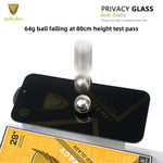 Til iPhone 16e / iPhone 17e 10 stk. fortrolighedsskærmbeskytter 28° anti-spion antistatisk højaluminium-siliconglasfilm