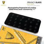 Til iPhone 16e / iPhone 17e 10 stk. fortrolighedsskærmbeskytter 28° anti-spion antistatisk højaluminium-siliconglasfilm